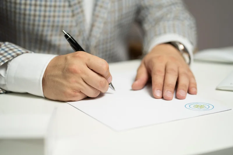 Modèle de signature pour ordre